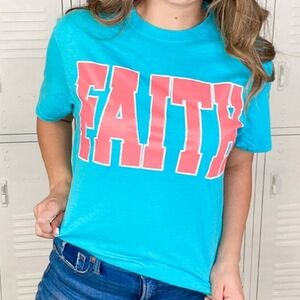 NEW Turquoise Faith Tee